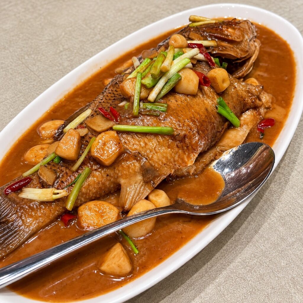 통생선 조림 요리